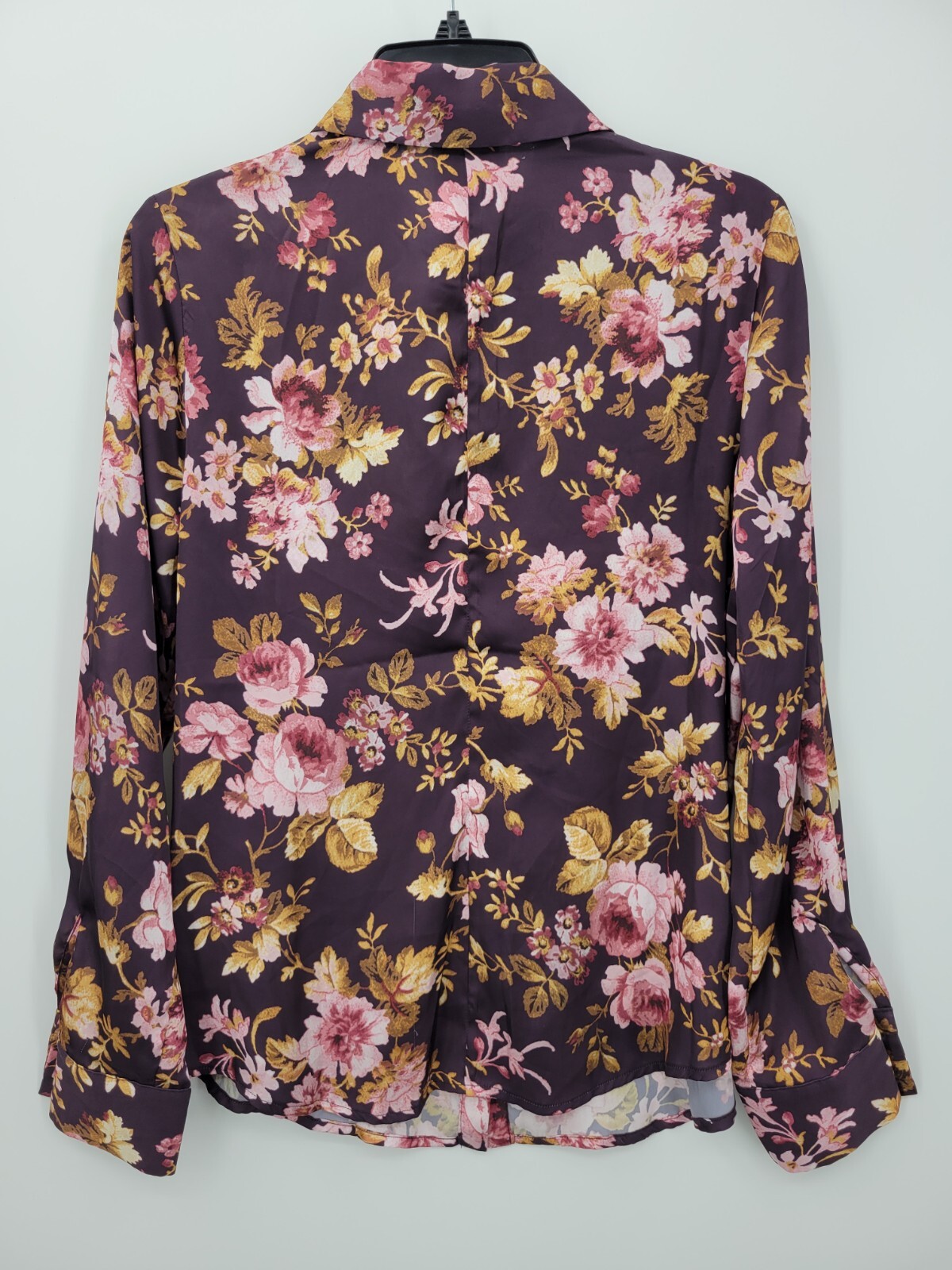 Industry Aritzia Top Womens Medium Pink Purple Floral Long Sleeve Boho Romantic