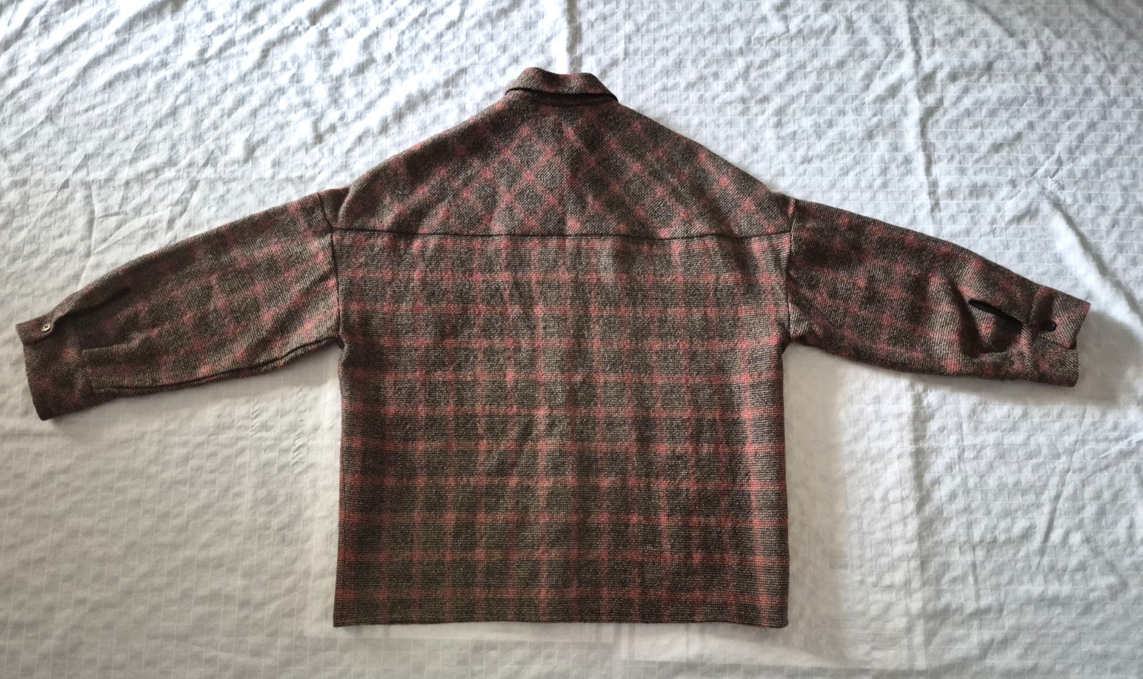 NWOT Women’s IRO Aftermath Plaid Tweed Wool Overshirt Jacket Size 34 US 2/ XS