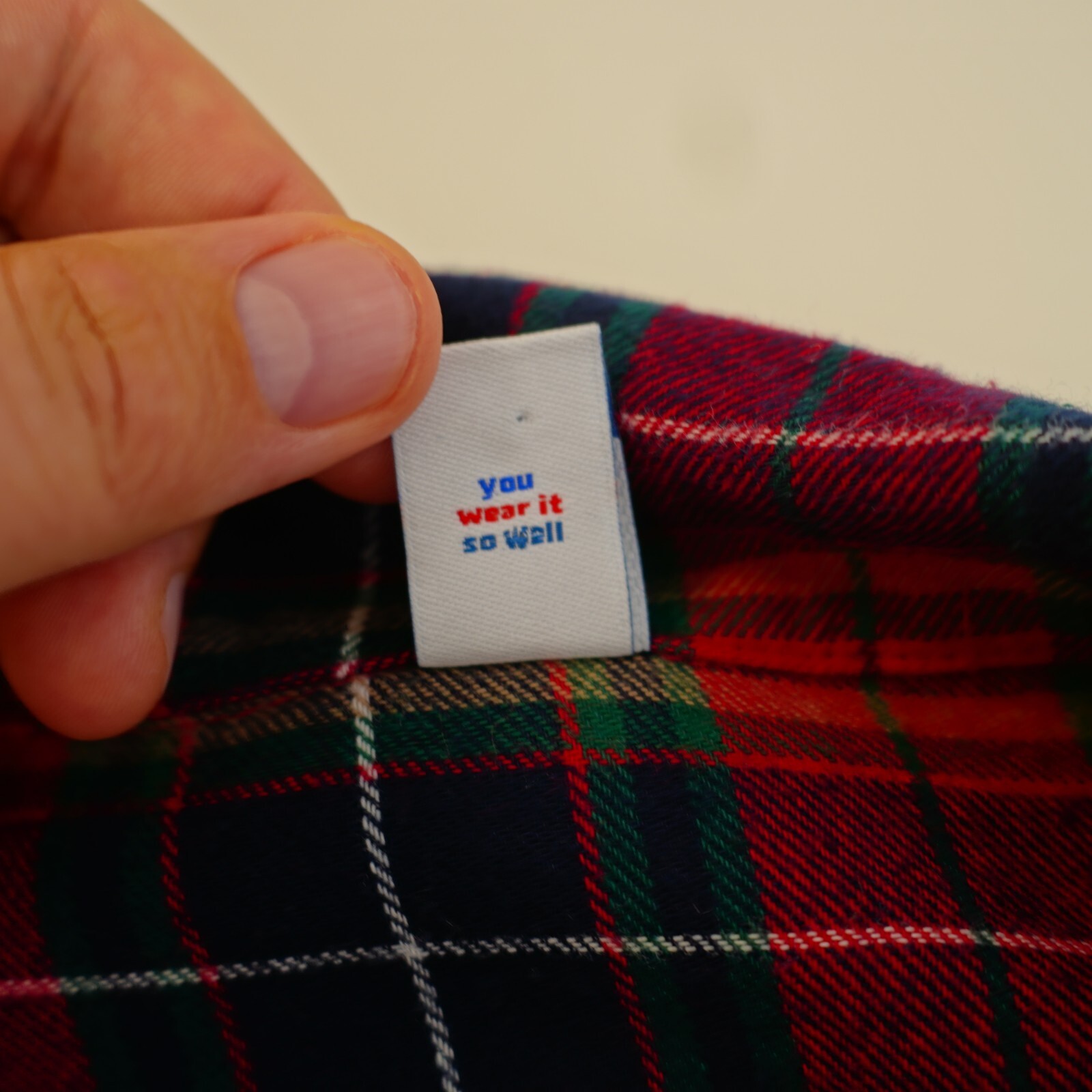 Old Navy Blue Red Green Plaid Flannel Collared Button Front Shirt Top Small Long
