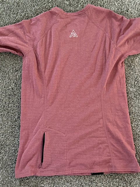 7Mesh Womens StretchL/S Thermal Cycling Running Top Light Cranberry XS NWOT