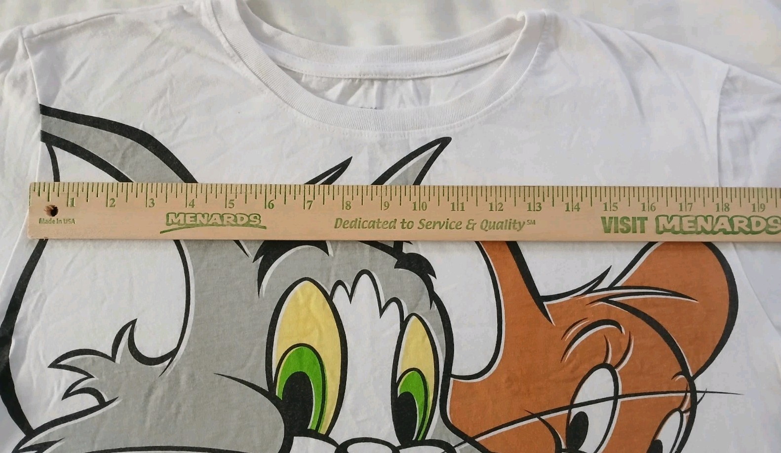 Tom & Jerry Vintage Classic 90s Retro Cartoon 2XL Cotton Graphic Tee Shirt