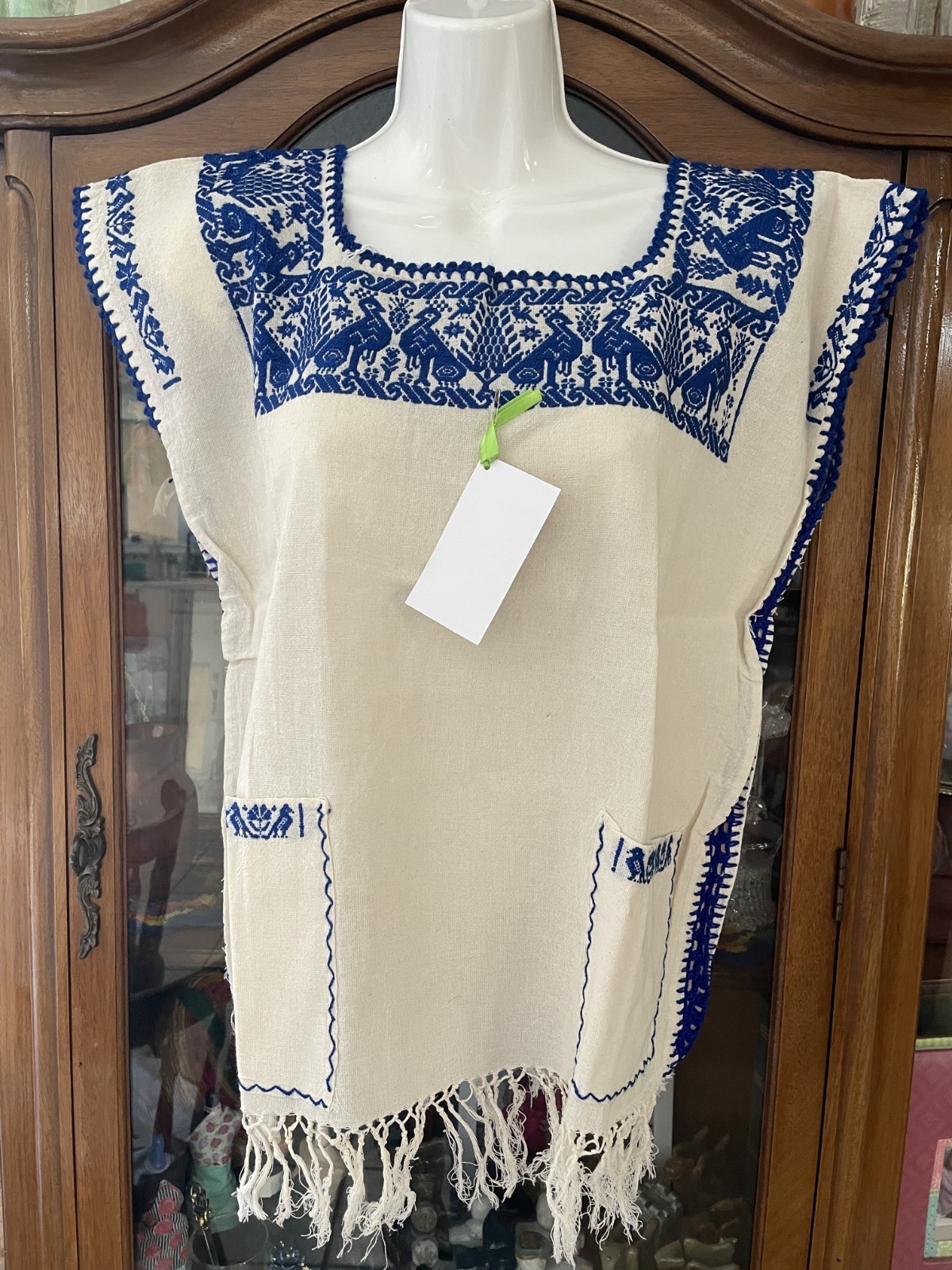 Hand made Mexican blouse ,