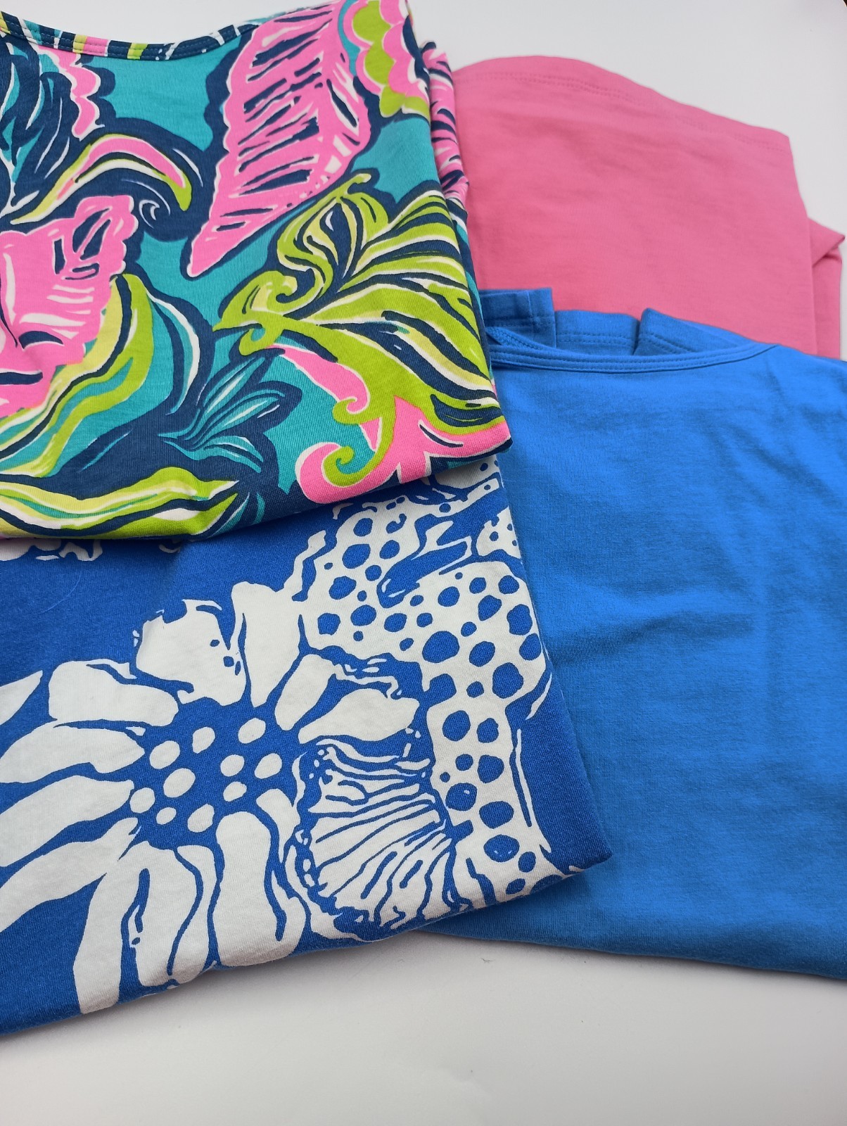 Lilly Pulitzer Women’s XL Tank Tops Lot Of 4 Cotton Spandex Made in Peru