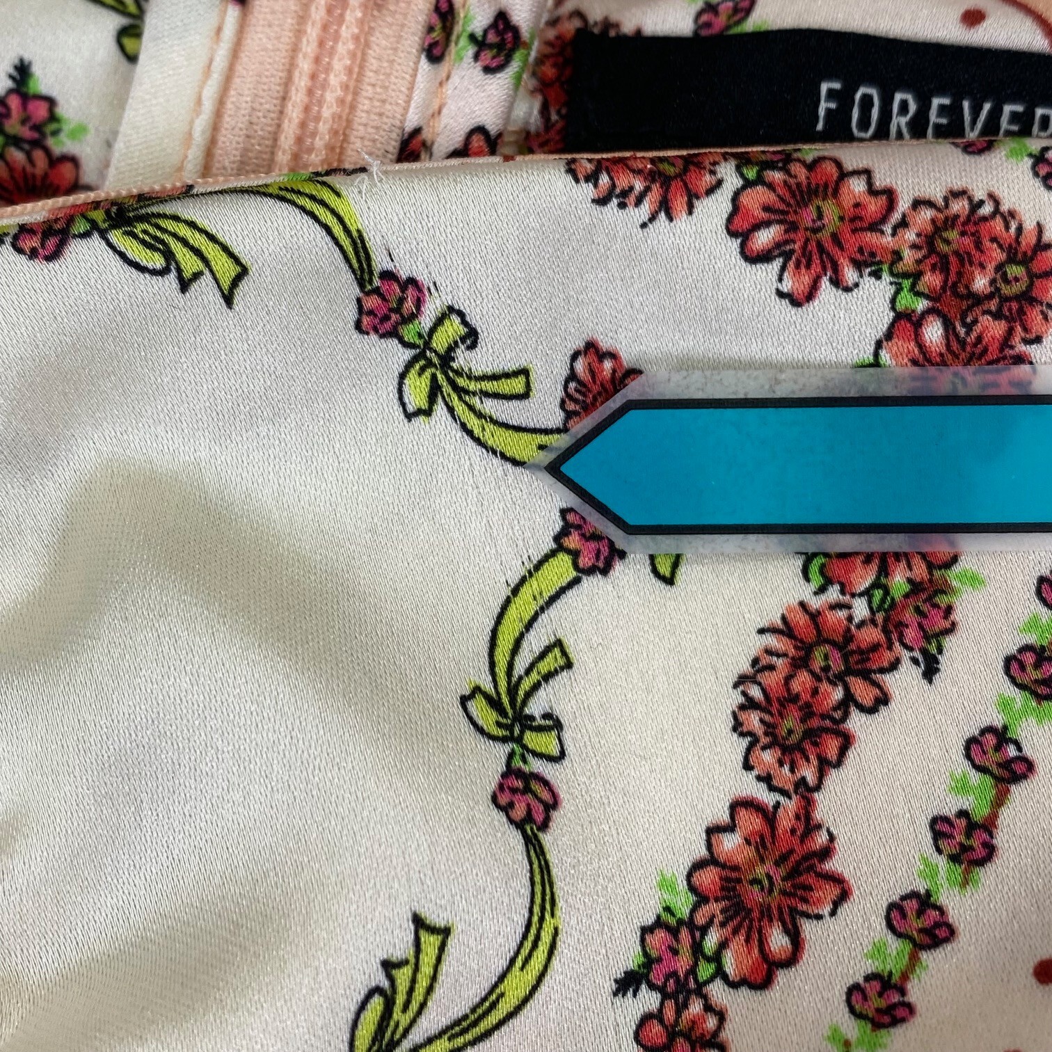 Forever 21 Baby Doll Halter Top | S | Peach Satin | Festival Hippie Whimsy Fairy