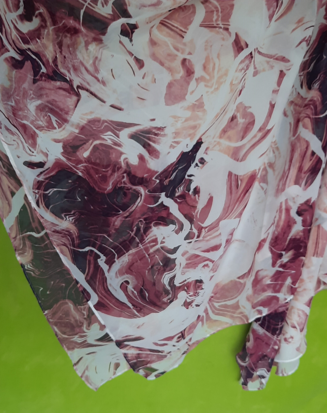 Linea Donatella Dress long women Size S marble Swirl Chiffon back to school NEW