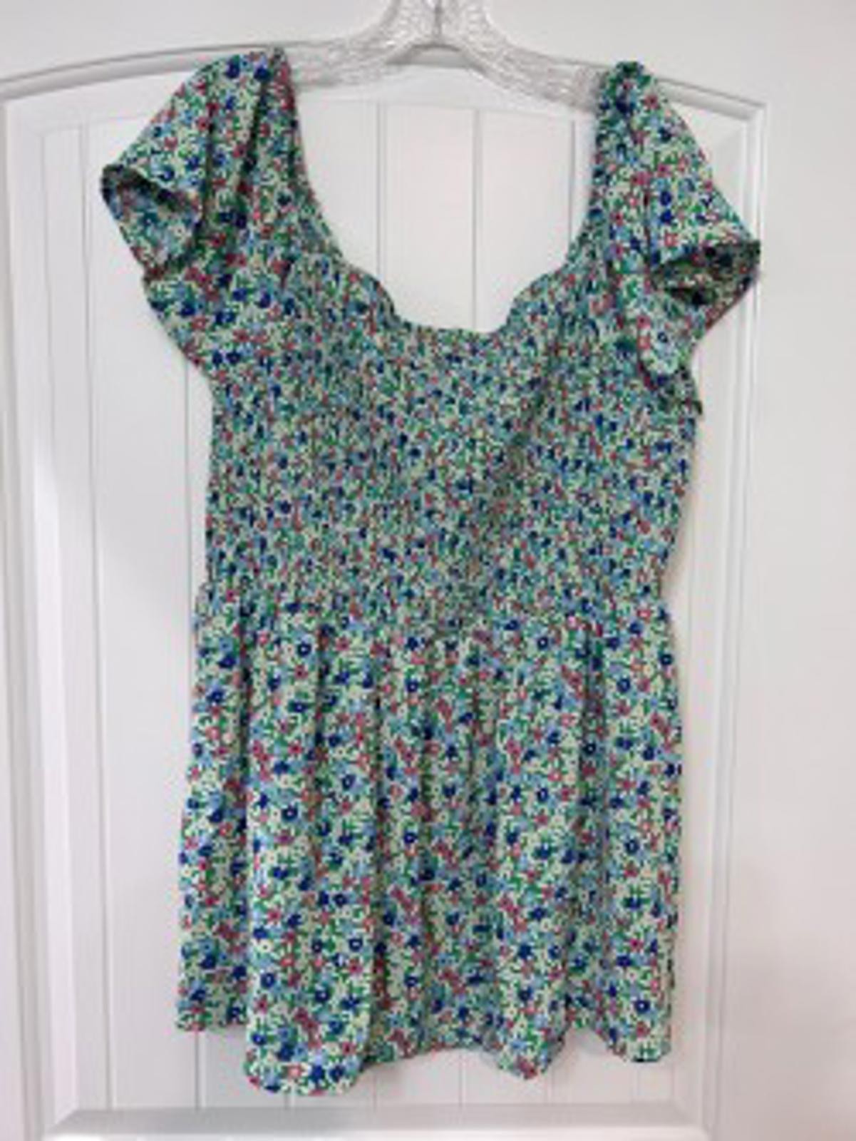 🌿 Perfectly Priscilla Floral Ruched Bust Top 3X Cottagecore Cutie-EZ wear