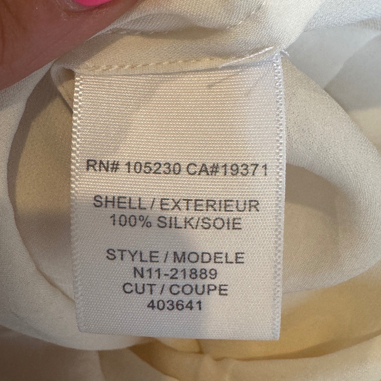 Joie Silk Blouse Cap Sleeve Tie Front Button Up Womens XS Ivory