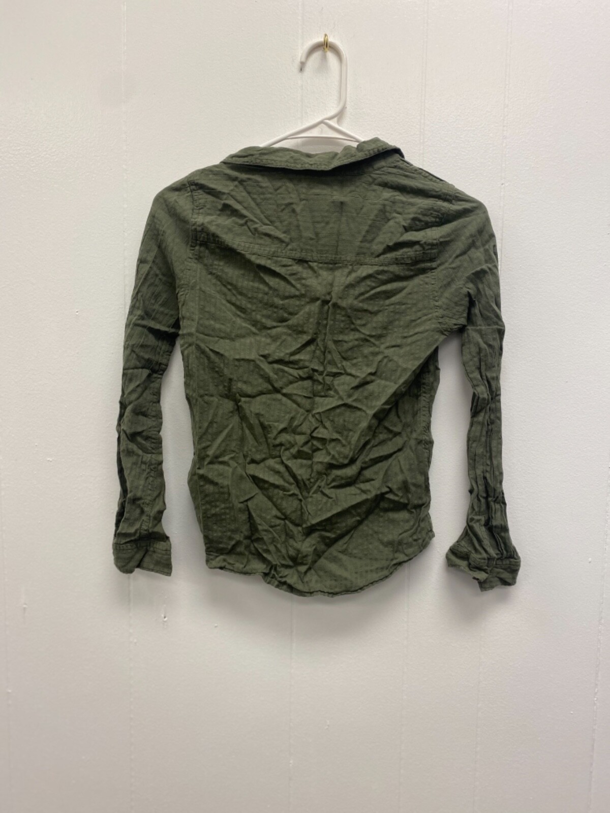 Joe Fresh for JCPenney Green Button Down Shirt Blouse Sz XL
