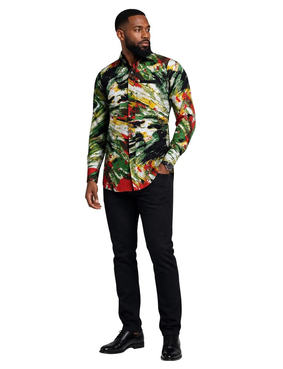 Vibrant Brushstroke Shirt
