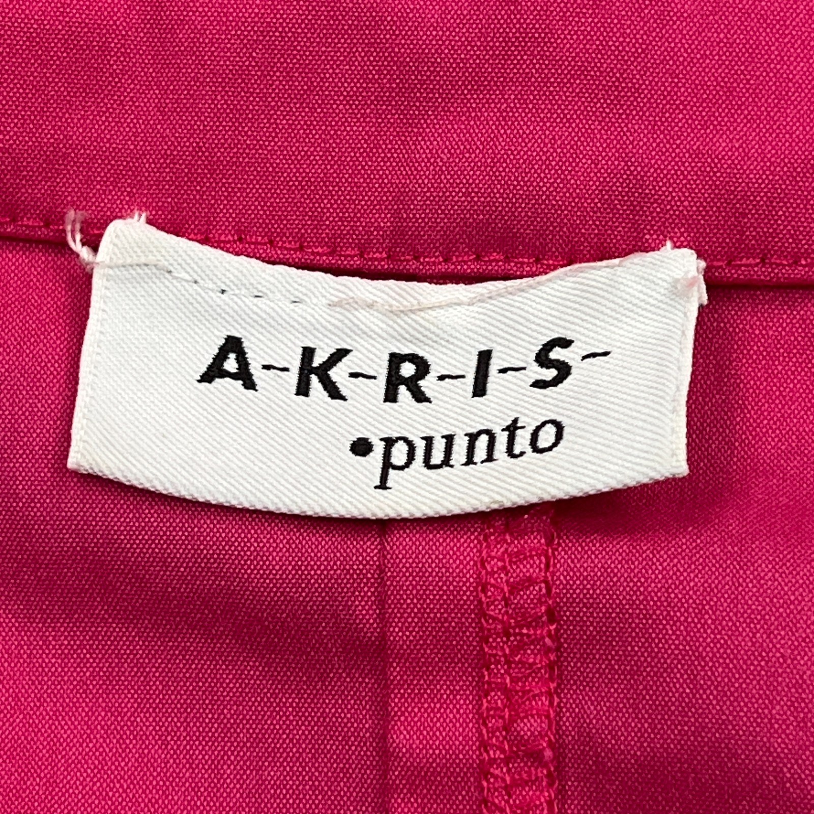 Akris Punto Top Women’s 10 Pink Sleeveless Blazer Notch Lapel Snap Up Blouse