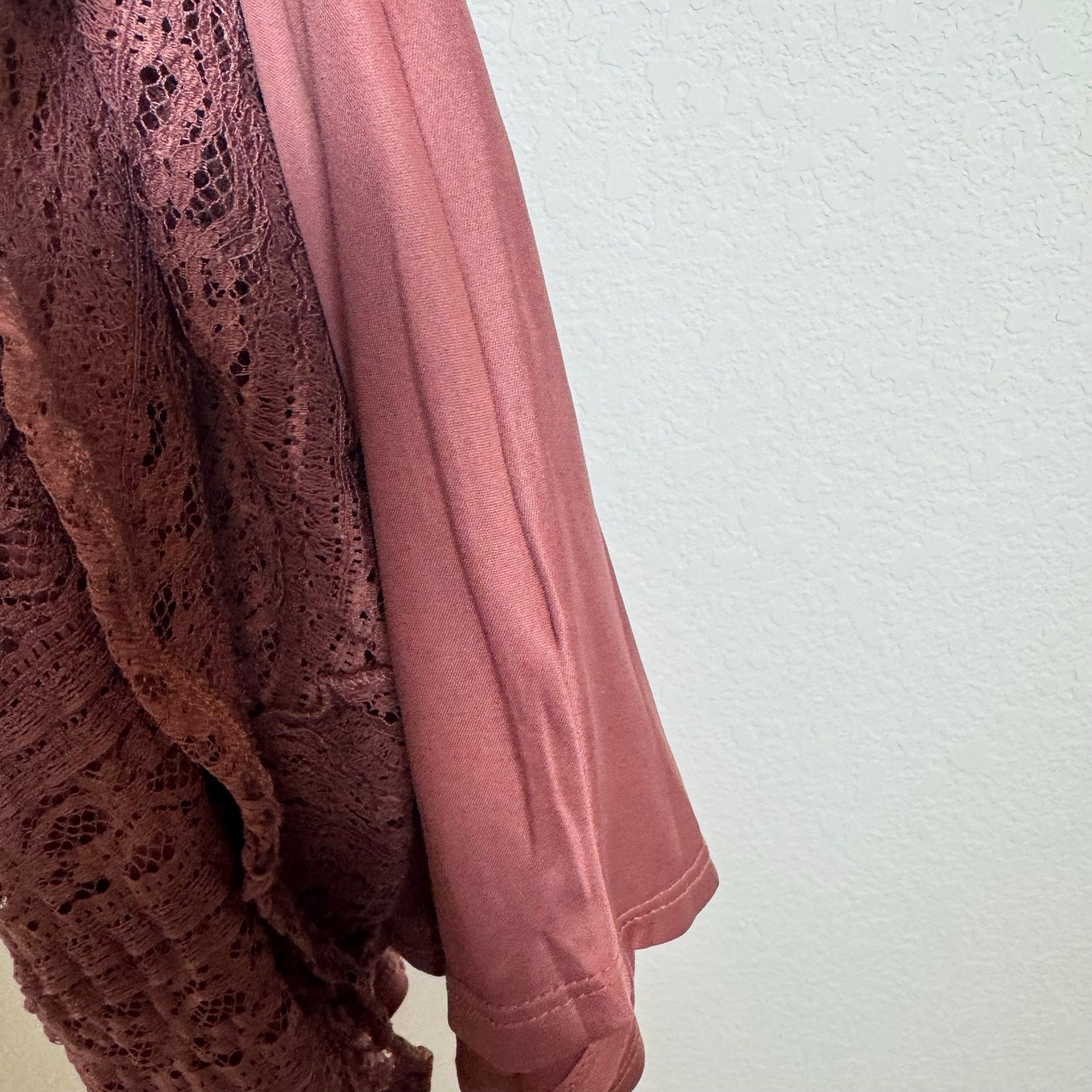 ✨New✨Torrid Babydoll Lined Crew Neck Sharkbite Hem Lined Top Wild Ginger, 1X