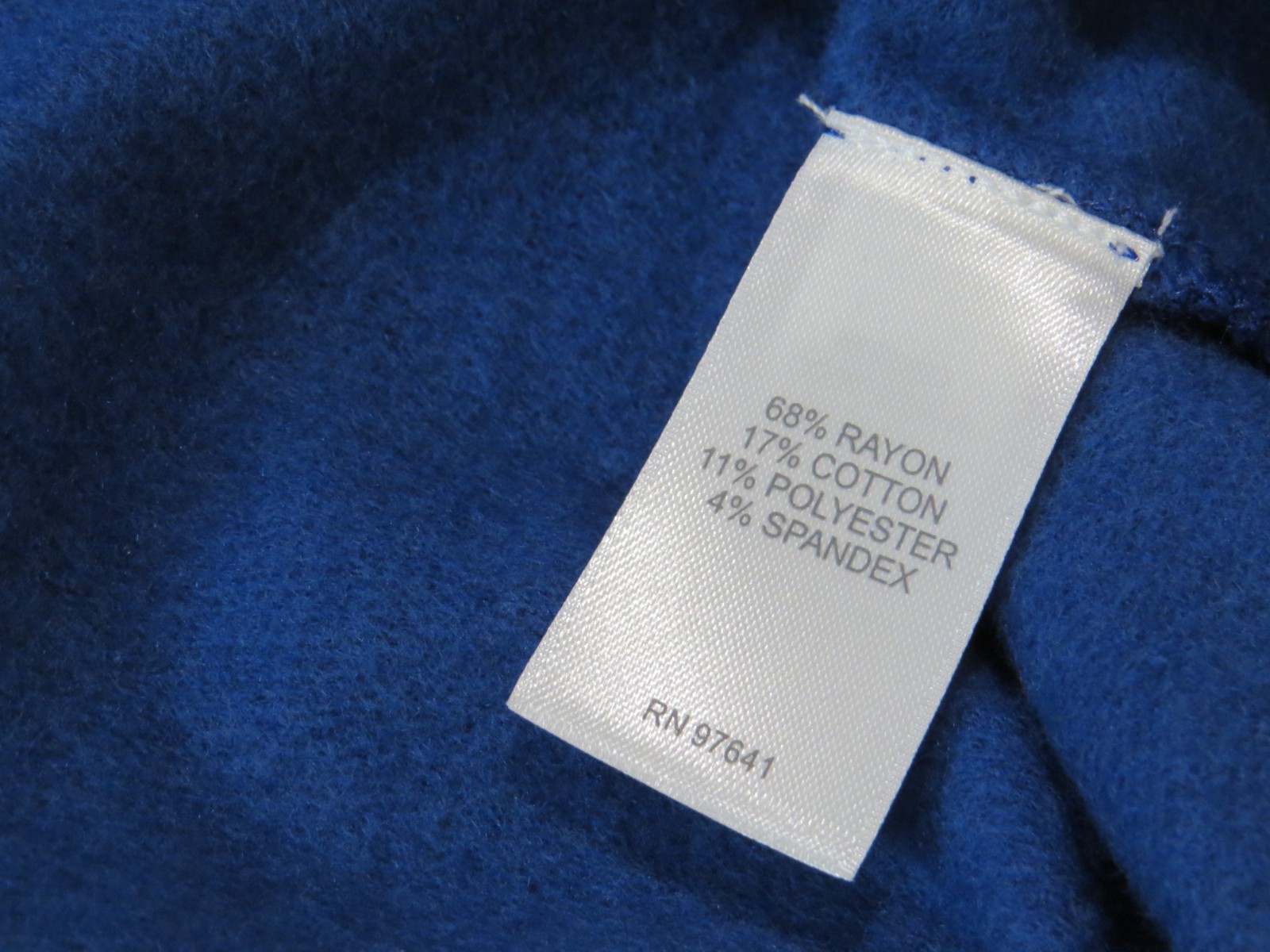 NEW J. Jill V-Neck Henley Top Soft Rayon Blend SIZE 4X Sapphire Blue
