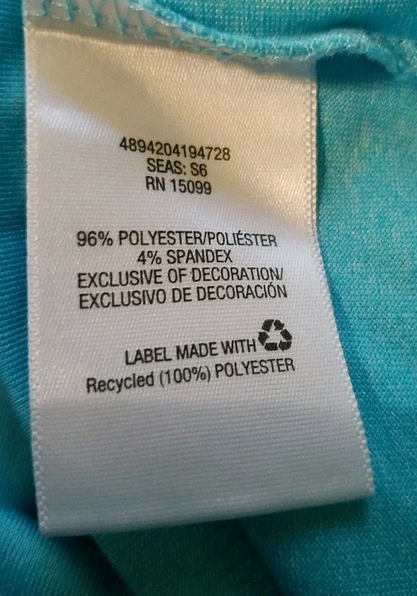 Simply Emma Womens Blouse Plus Size 1X Blue Scoop Neck Short Sleeve Stretch Knit