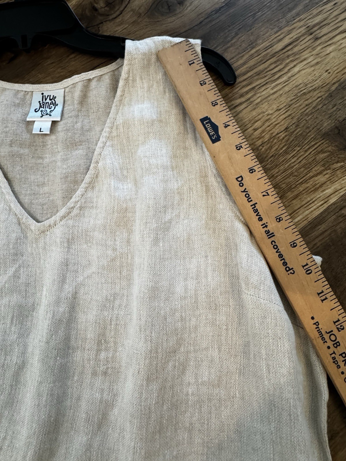 linen top Shirt Ivy Jane featuring relaxed high-low boho embroidered hemline