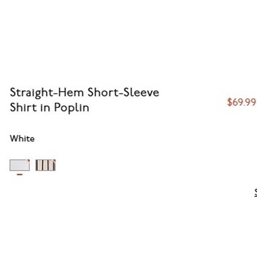 Madewell Top XL White Straight Hem Short Sleeve Shirt in Poplin Button NZ454