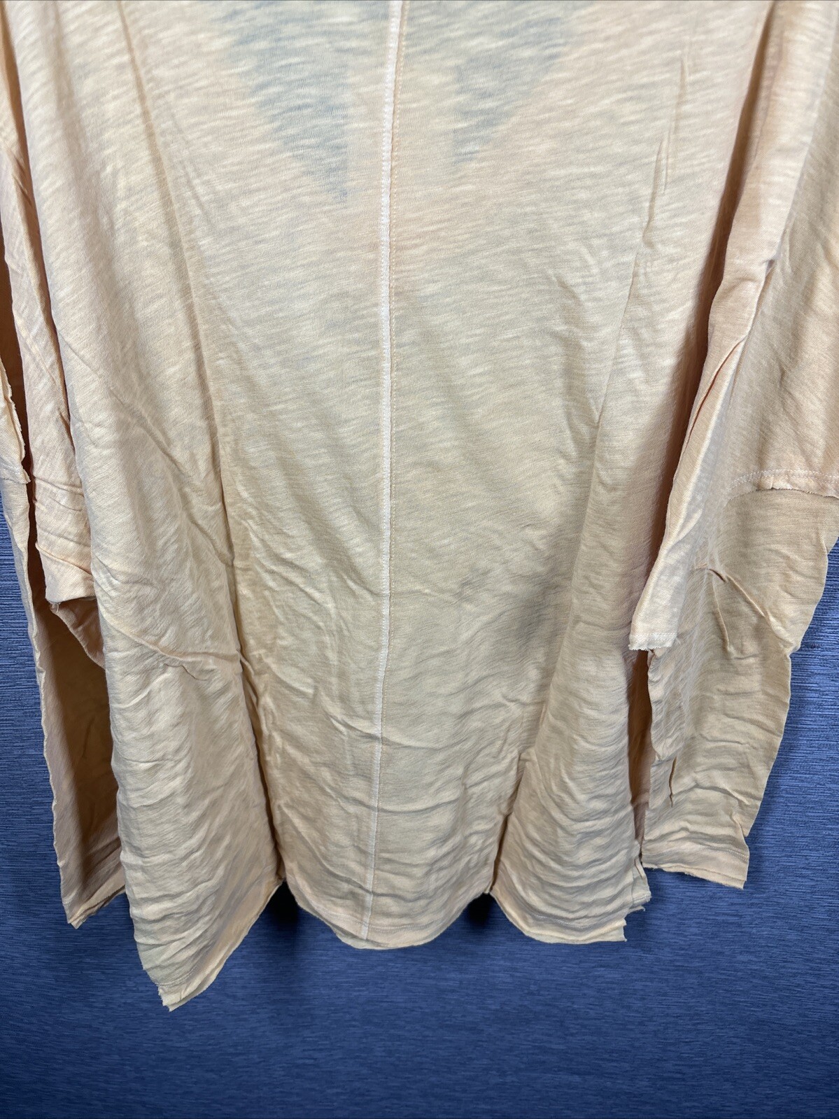 NEW Free People Women’s On My Mind V-Neck Long Sleeve Shirt Camel/Yellow Size S