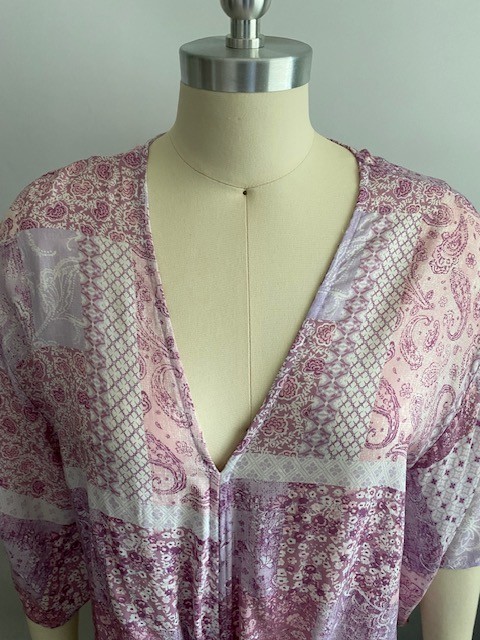 Just Polly tie-front kimono/blouse (Size Small)