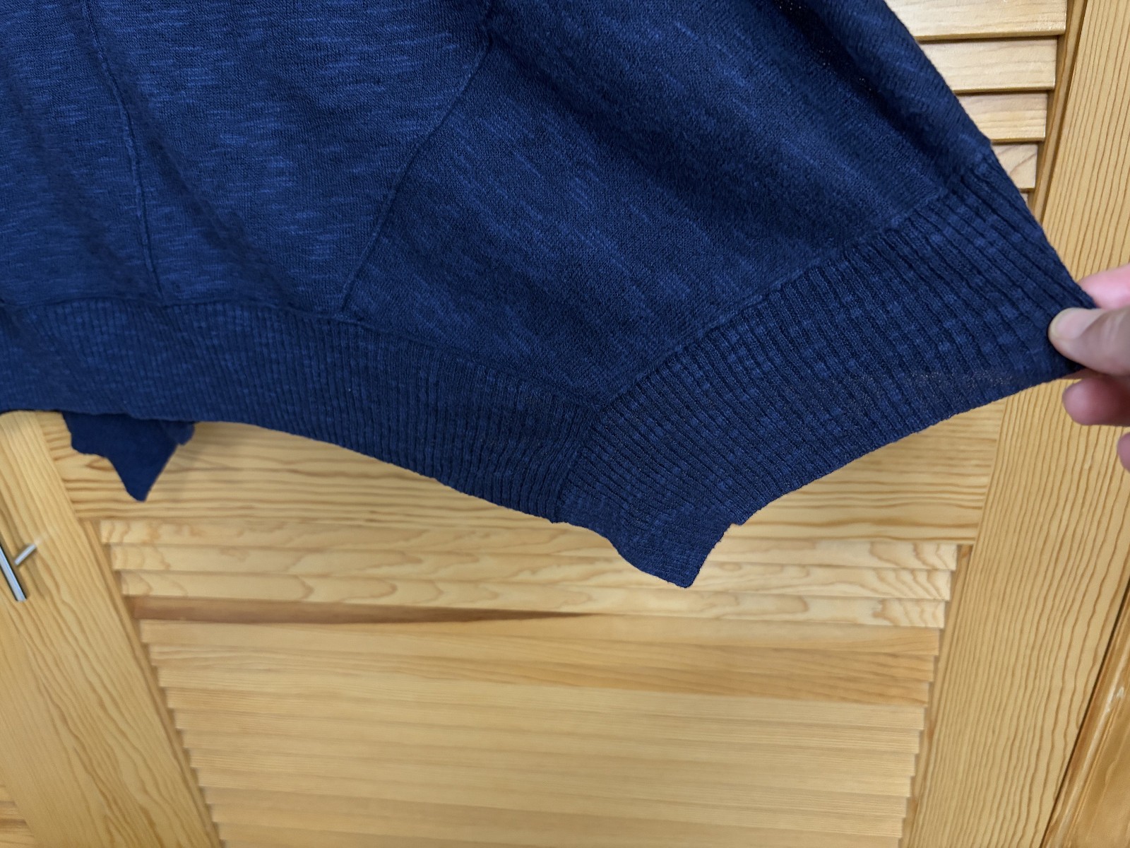 Eileen Fisher Woman Midnight Blue Linen/Cotton Scoop Neck Cap Slv Tunic Size 3X