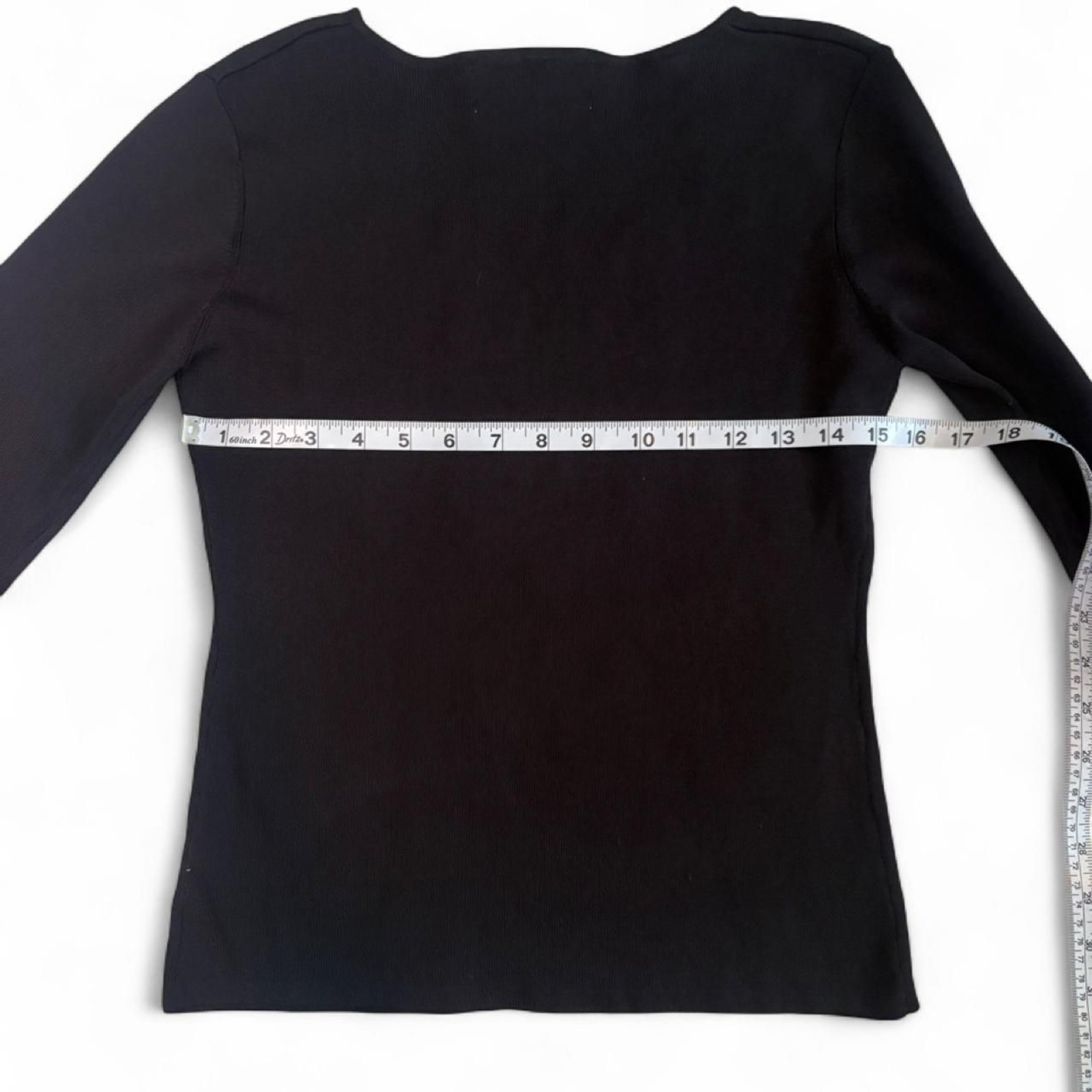 Joseph A. Women’s Black Embelished Blouse Top sz M