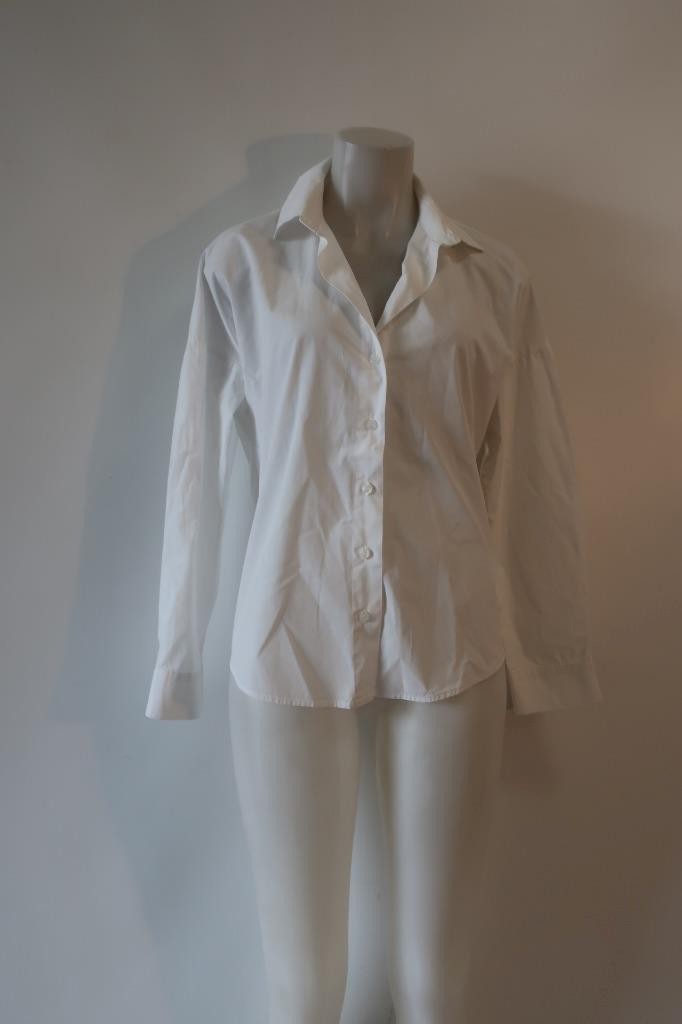 Womens Klesis White Cotton (Item- 79) Button Shirt Top S