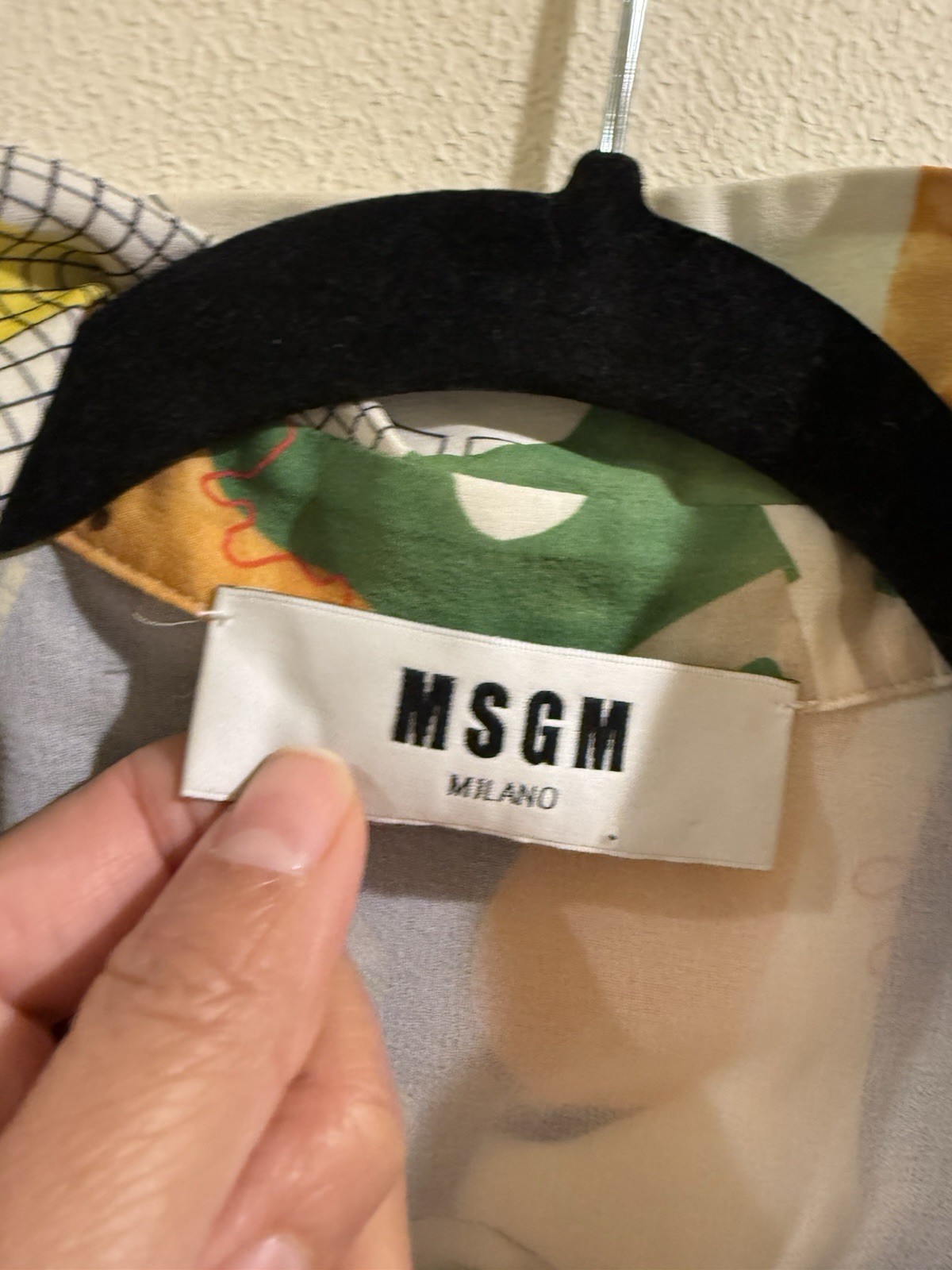 MSGM Resort 2016 Silk Blouse Shirt Top 40 Worn Once