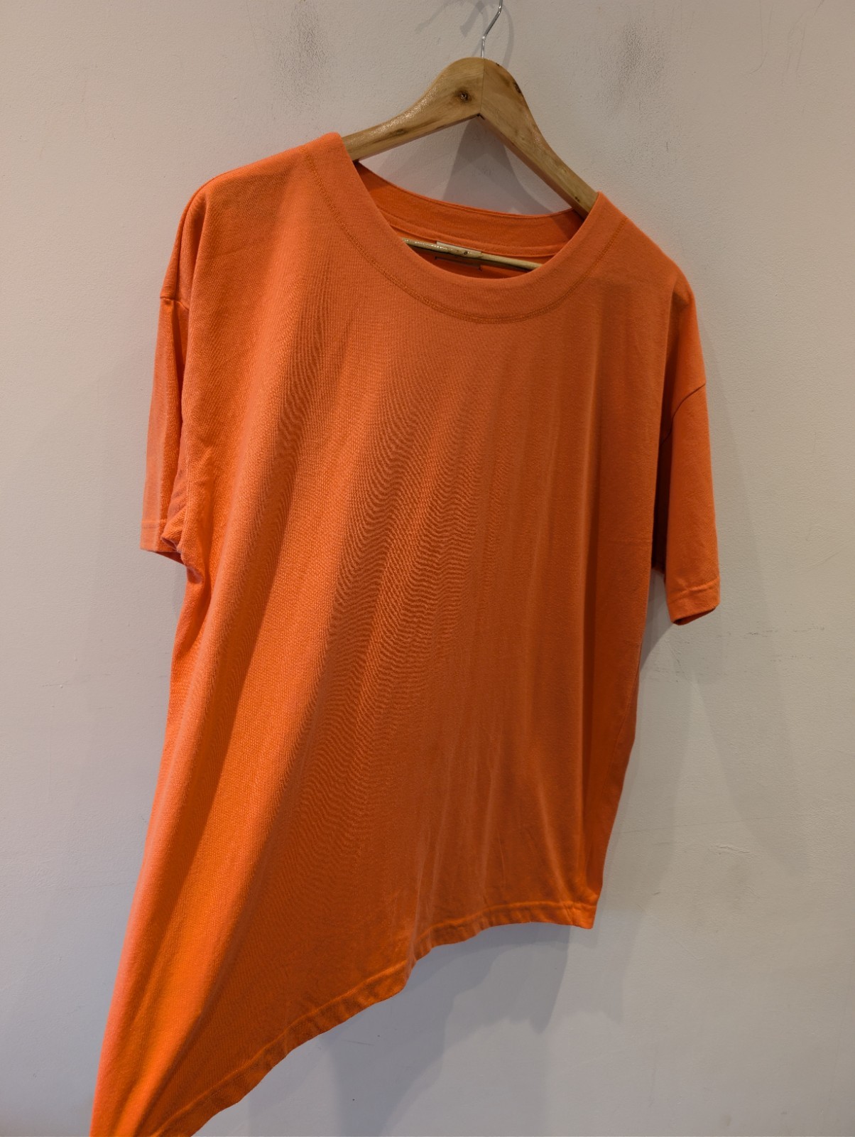 Isabelle Orange T-Shirt XL Short Sleeve Crew Neck Casual Polyester Cotton Blend
