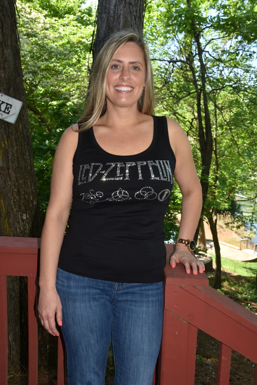 Led Zeppelin rhinestone bling shirt or tank XS S M L XL XXL 1X 2X 3X 4X 5X