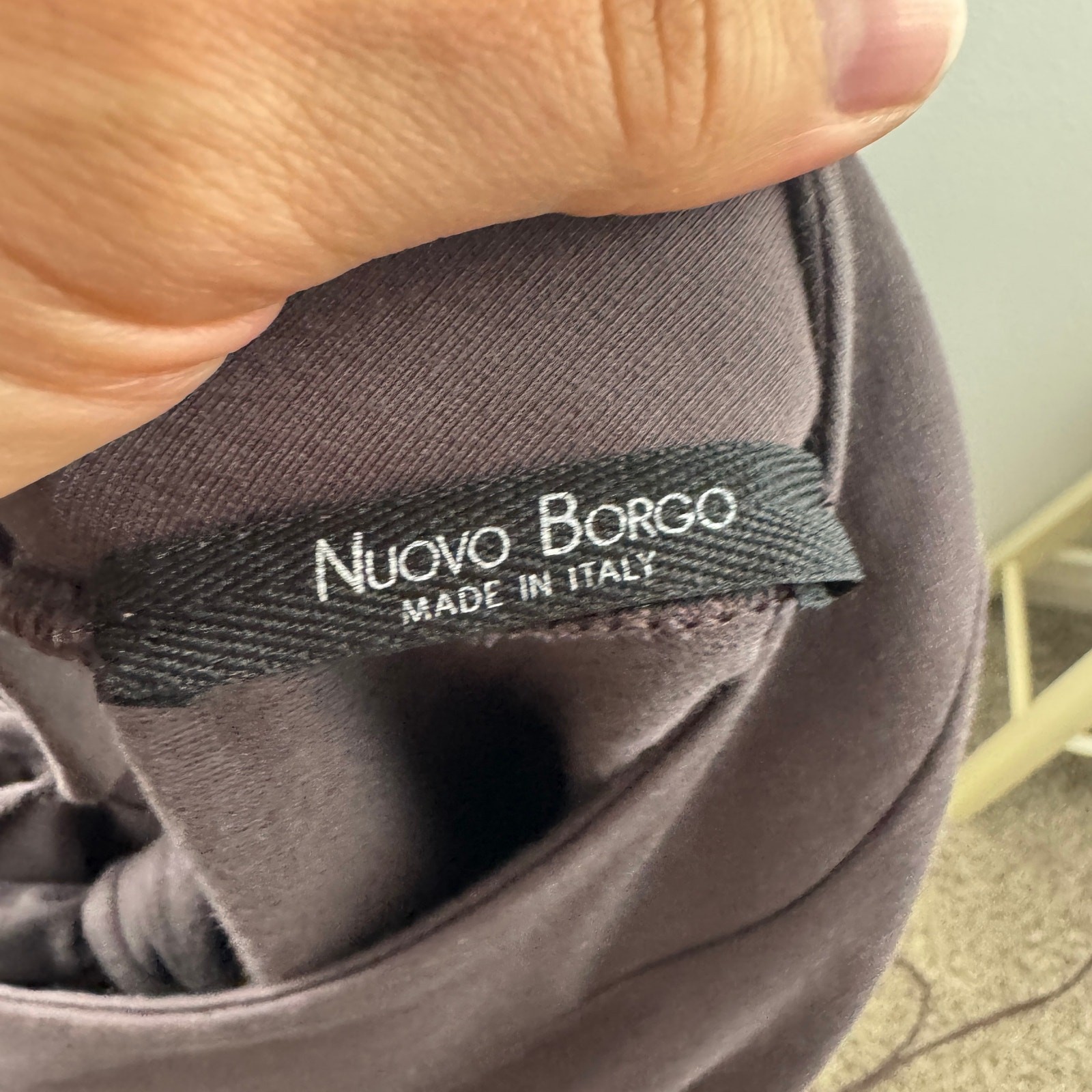 Nuovo Borgo Cotton Sweatshirt Oversized Pockets Gray 42