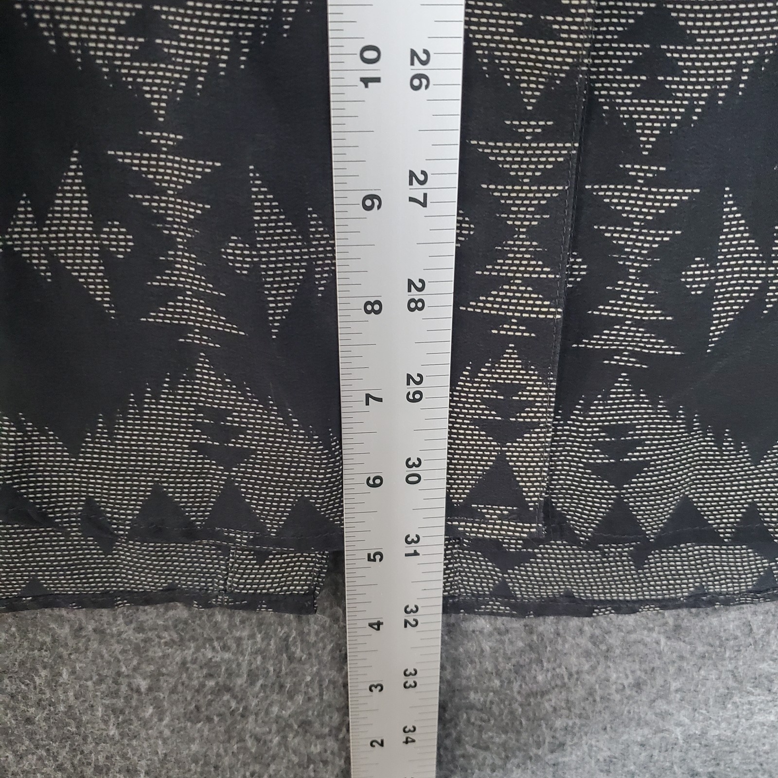 Pendleton Portland Collection North Plains Tunic Womens M Black Sonora Silk