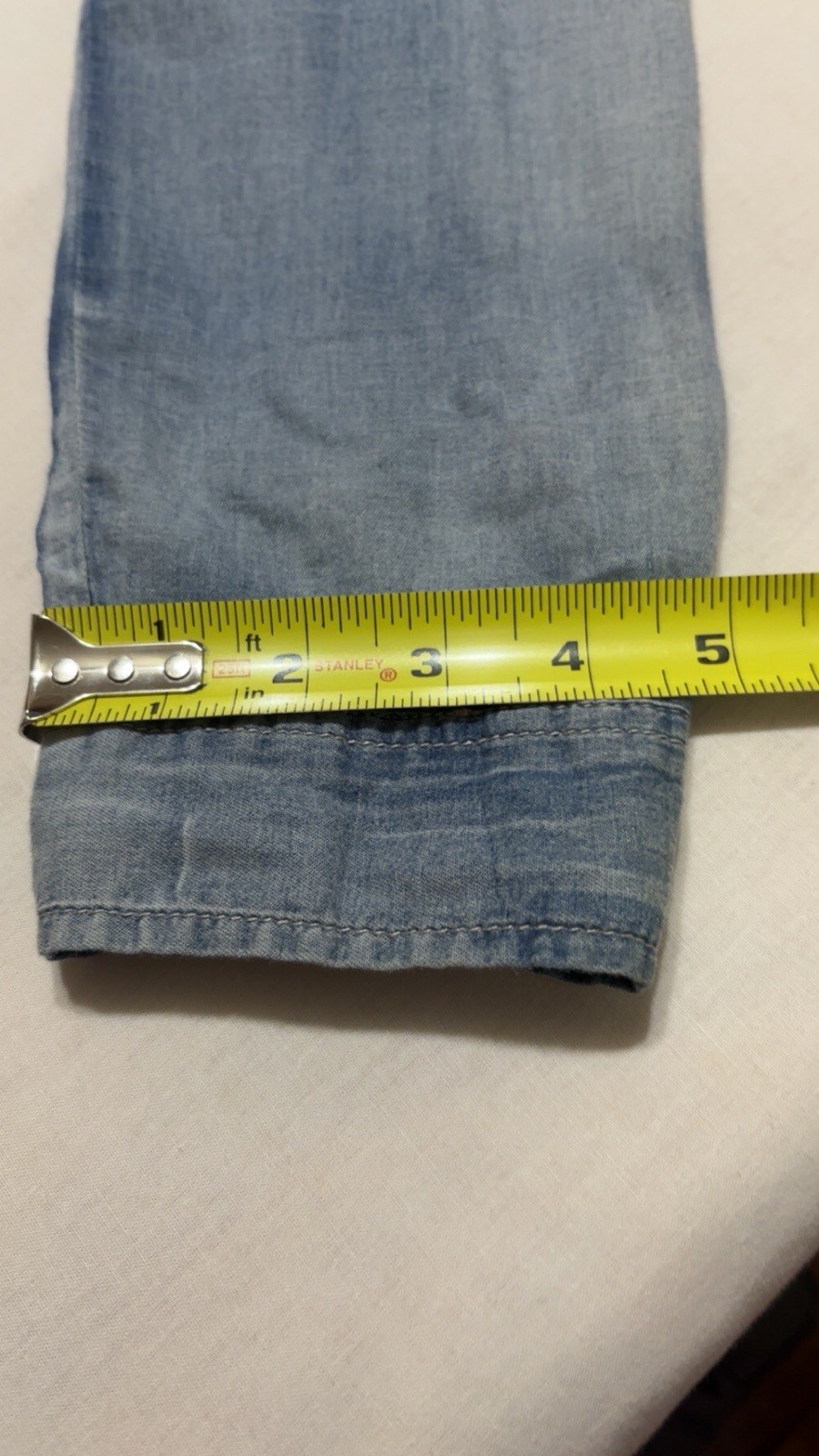 Hippie Laundry Button Chambray Long Top Med Boho Western Festival Hippie Style