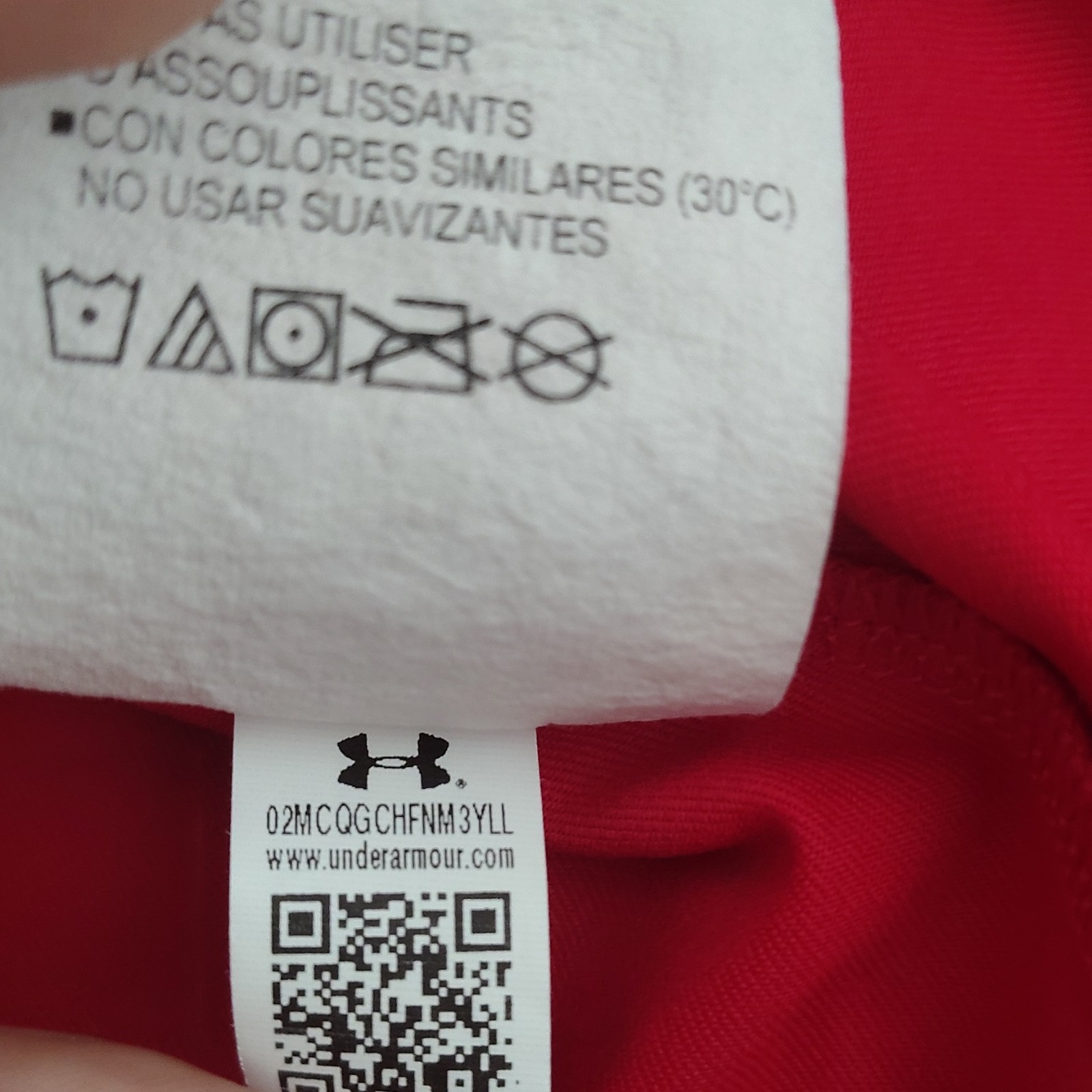 Under Armour Womans Fitted Red Polo Shirt L Short Sleeve Recycled Logo