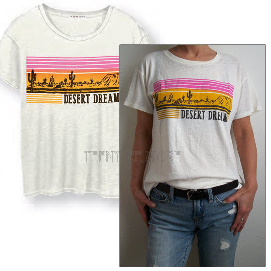 Junk Food Desert Dreams Part Burn-out Soft Tri-Blend Fabric Loose Fits T-shirt