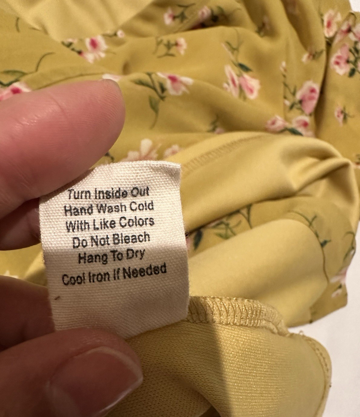 Sweet Wanderer Women’s M Blouse Yellow Floral Peplum Ruched Sleeve Sweet Cottage