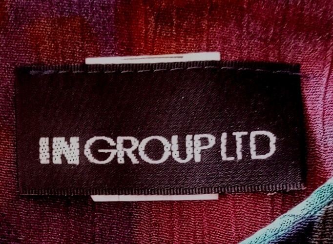 IN Group LTD Shirt 10 Vintage 80s 90s Wearable Art Abstract Y2K Shirt Blouse M