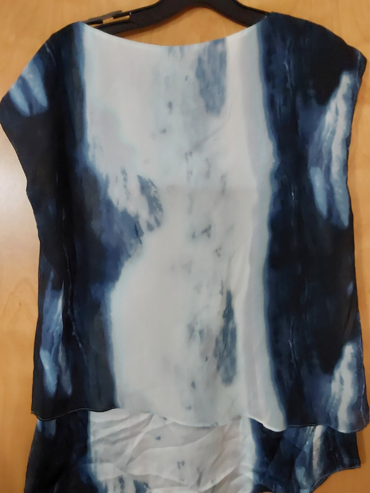Charlie B. Chiffon Blouse Top Women’s Vibrant WATERFALL P/S NWT