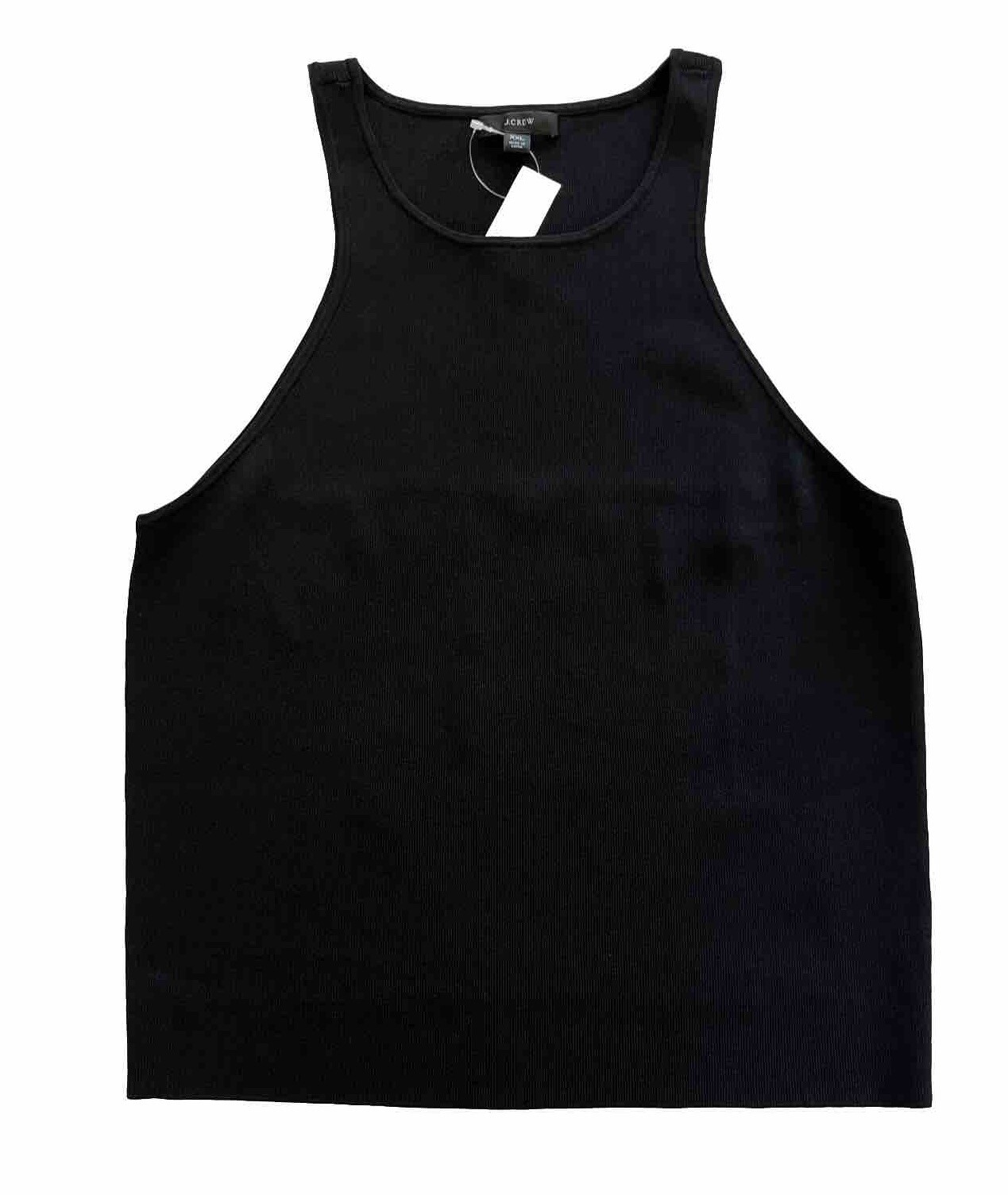 J Crew Supersculpt Racerback Sweater Tank BL107 Black Top Womens Size XXL NWT
