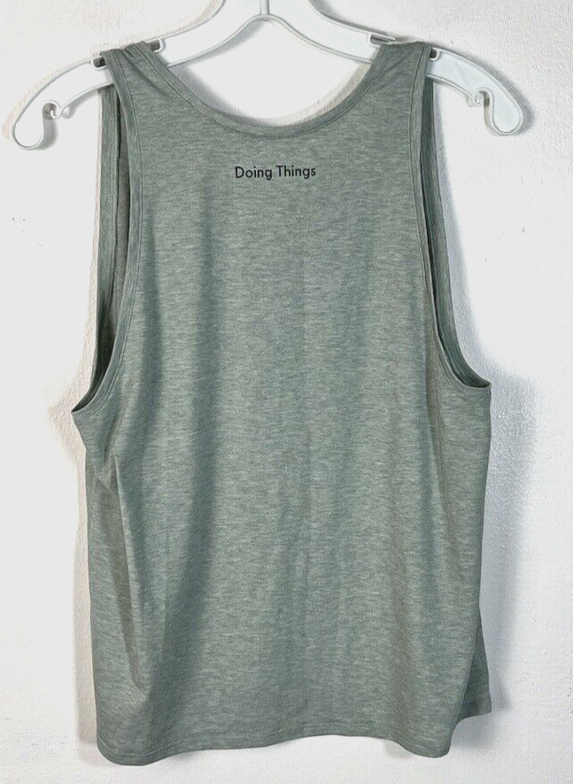Outdoor Voices Women’s Medium Light Green Slightly Cropped “Doing Things” Tank