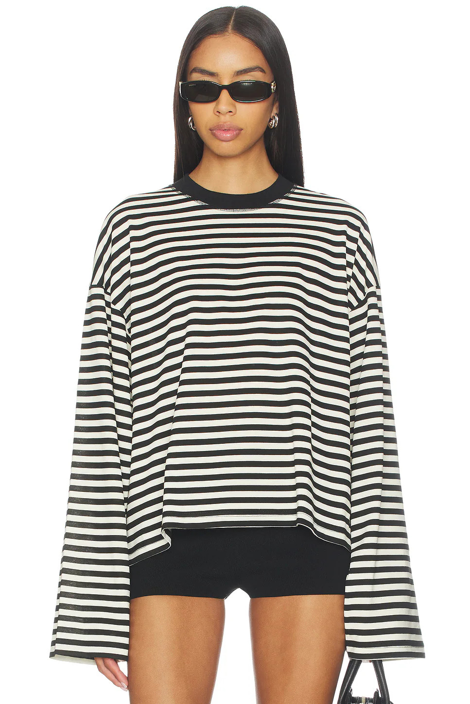 LIONESS Bloom Top – Onyx Stripe