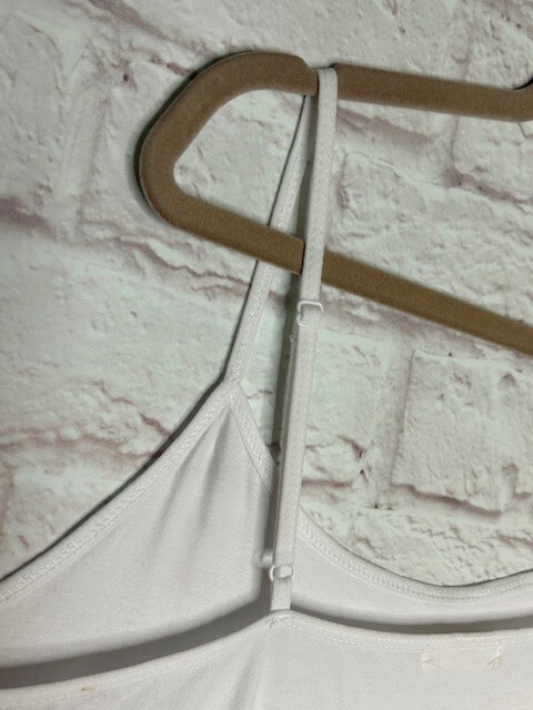 XL/1X/2X/3X New Cotton Fresh White Stretchy Knit Long Tank Top Extender Tee