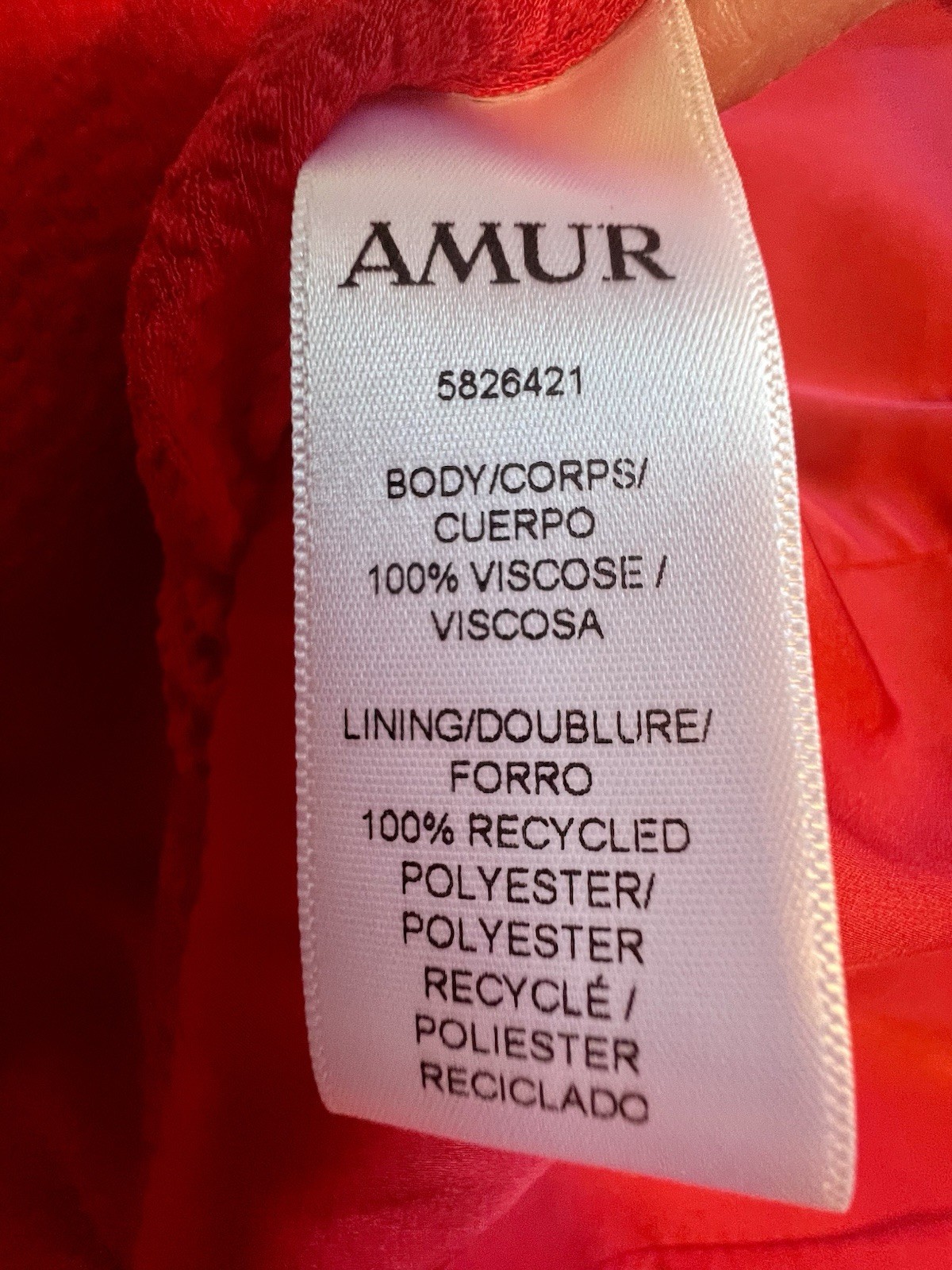 NWT Amur Matilda Red Purple Peplum Strapless Bustier Blouse Top Women Size 6 ￼