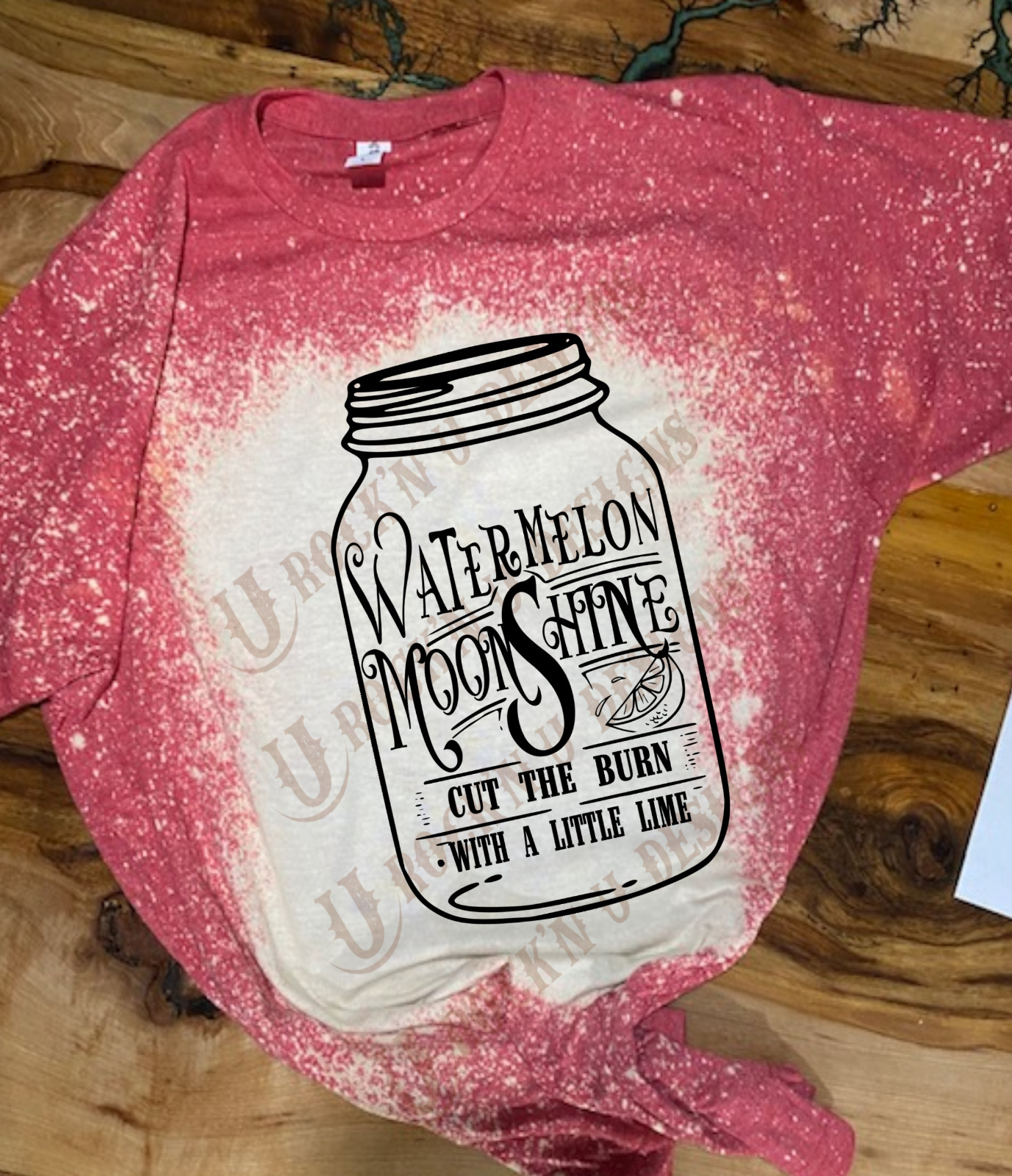 CUSTOM UNISEX T-SHIRT – ” WATERMELON MOONSHINE “