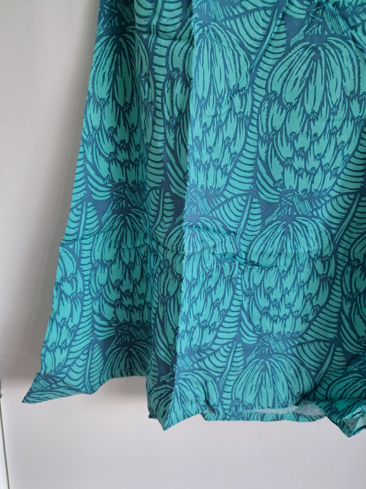 Mambo Goddess Tunic Dress Top UK12 Racerback Banana Floaty Blue BNWT