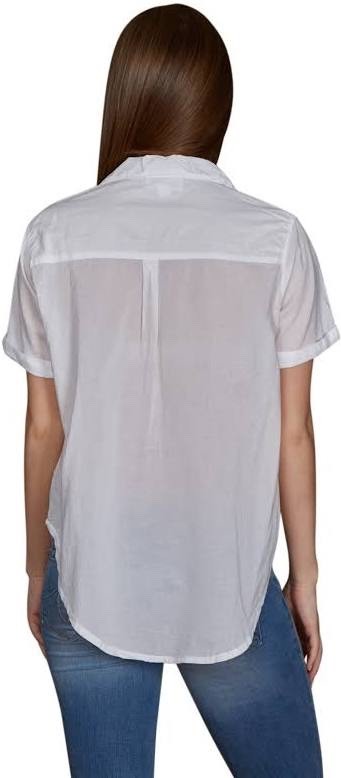VELVET By Graham & Spencer Tinker Cotton Button Up Shirt Paradise S $108 A4