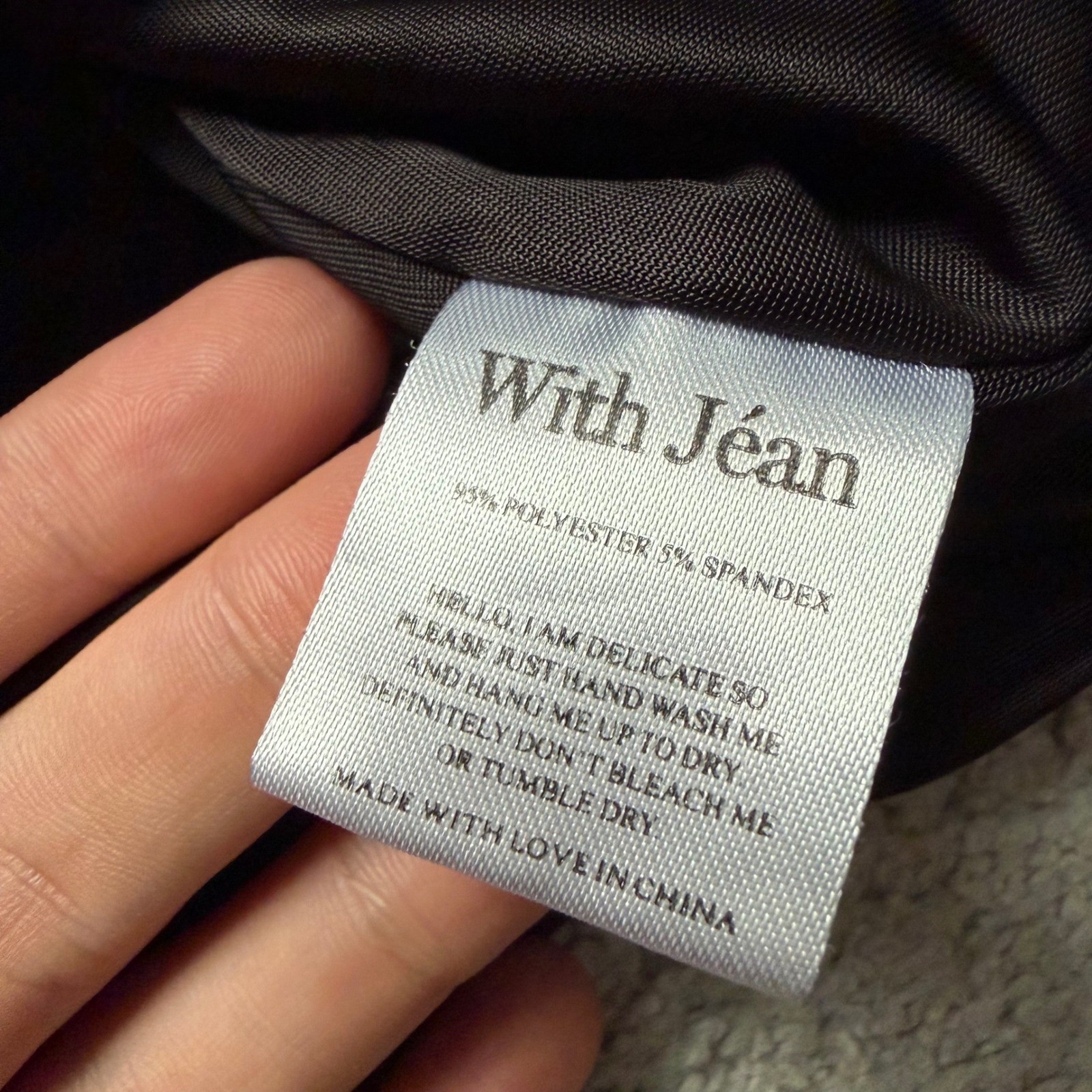 With Jean Andy Top in Black, Size S