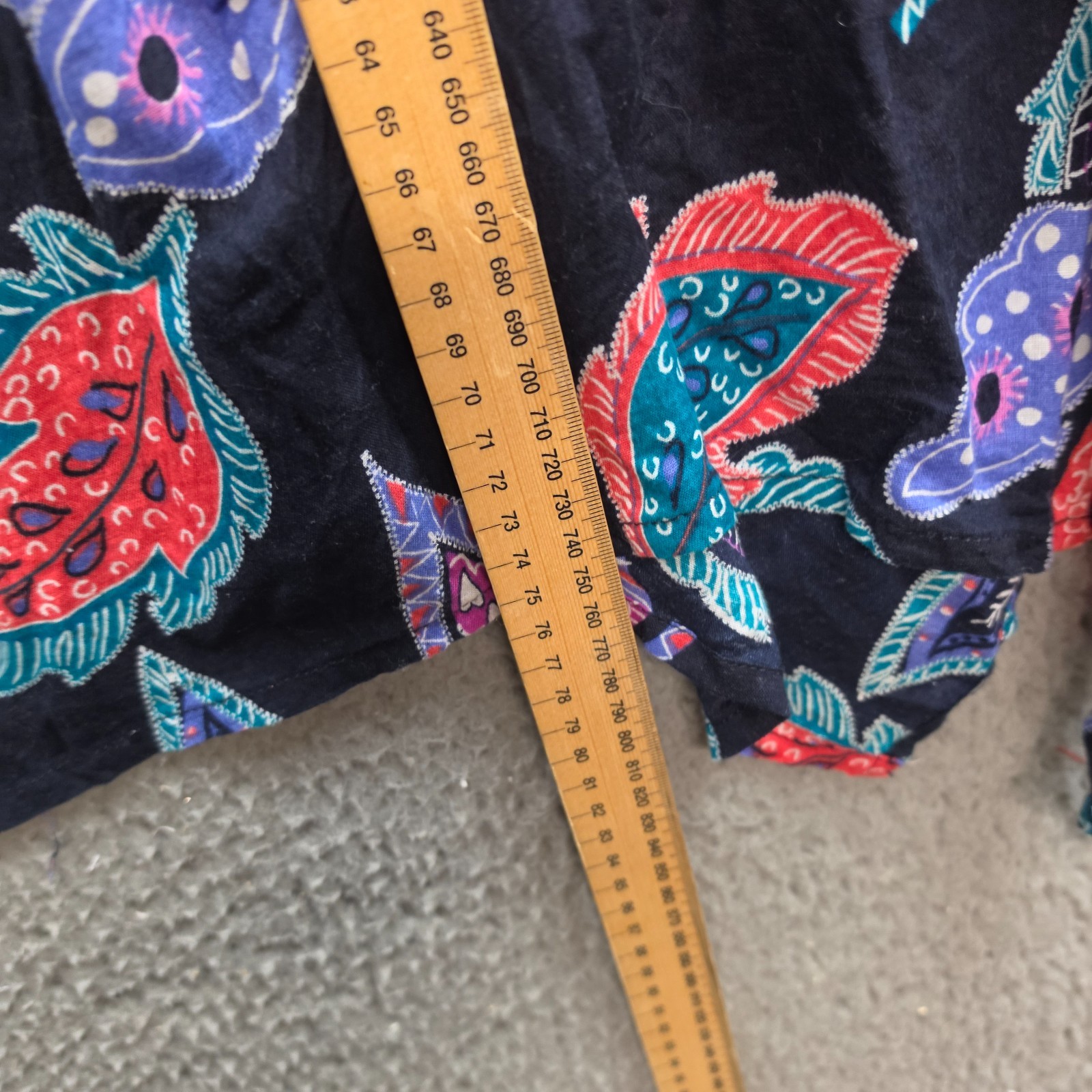 Virtuelle Top Womens Tunic Plus Size 22 Navy Blue Red Green Purple Paisley
