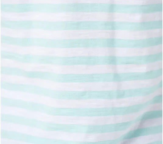 J Jason Wu V-Neck Short Sleeve Striped Tee-Soft Yellow-Large-NEW-A397011