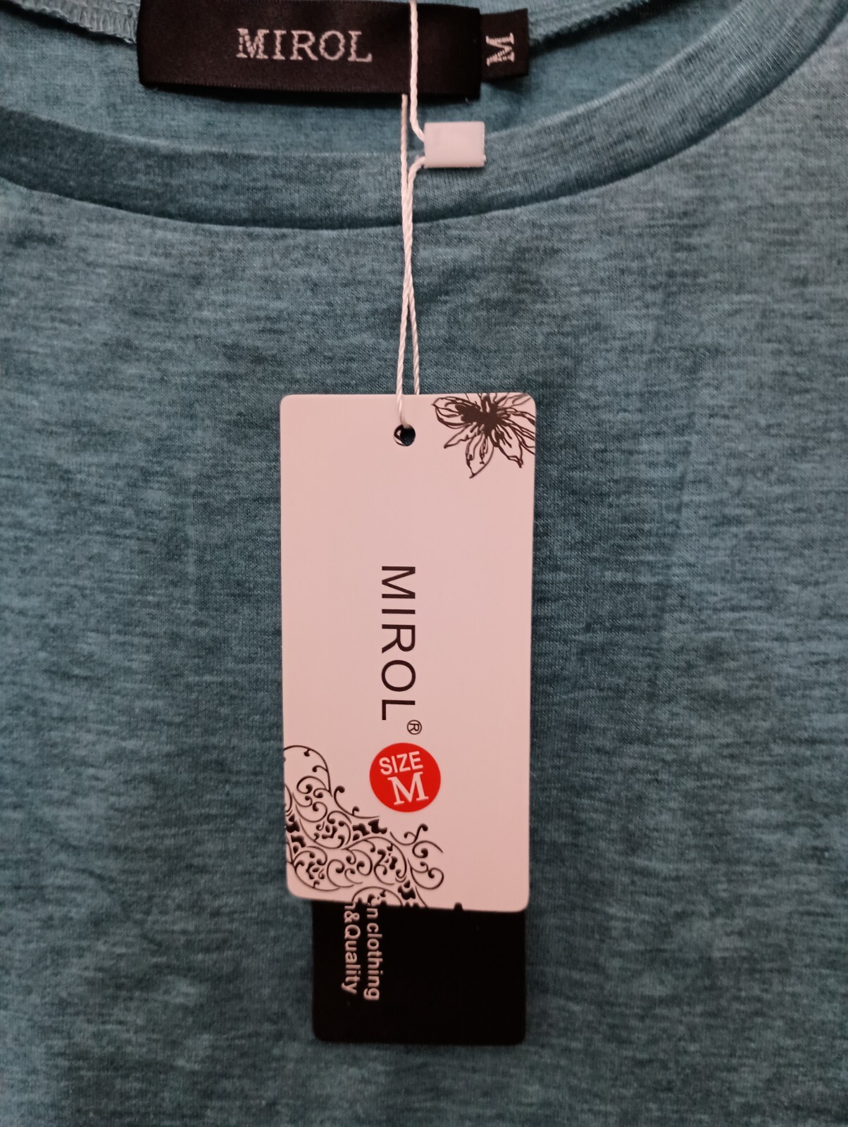 Mirol Ruffle Sleeve Tunic Shirt – Lake Blue – Medium – New with Tags in Bag