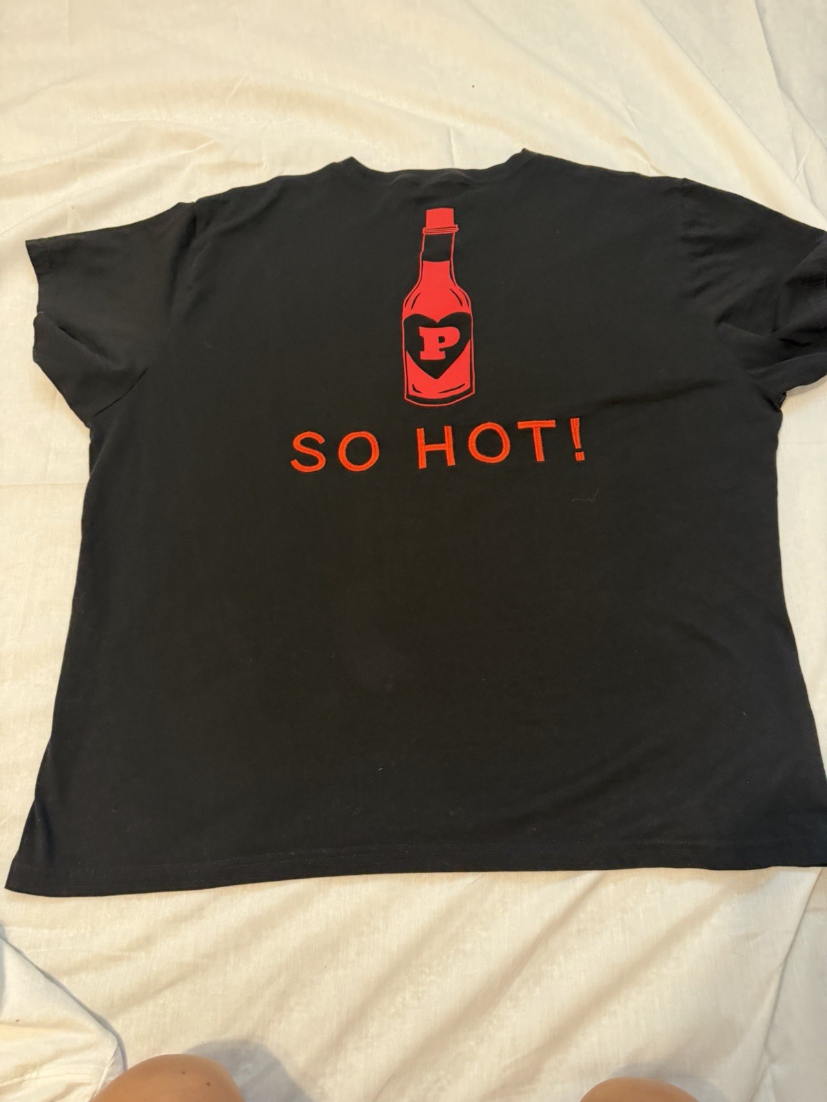 PINK Women’s Black Red Graphic Logo Crew Neck Short Sleeve T-Shirt 2XL