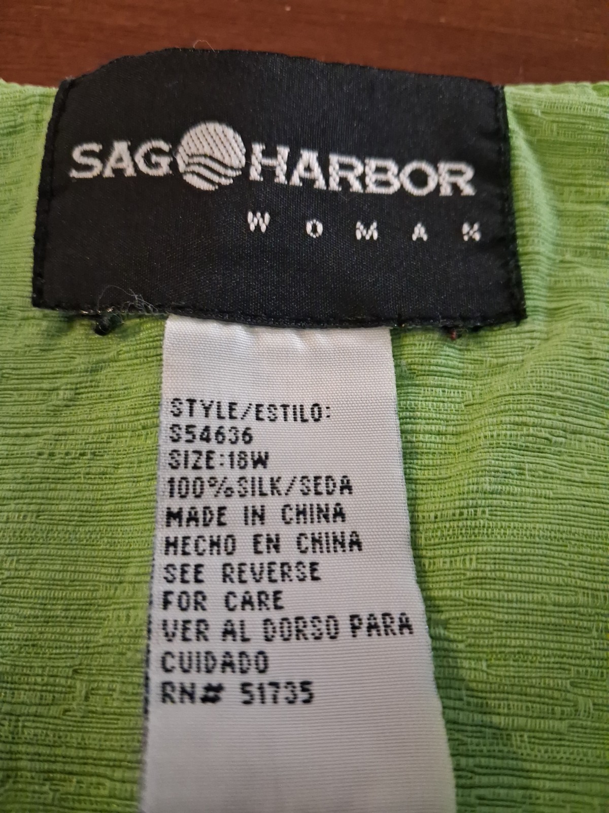 VTG Sag Harbor 100% Silk Tank SZ 18 Plus Office Siren 90s Coastal Grandmacore