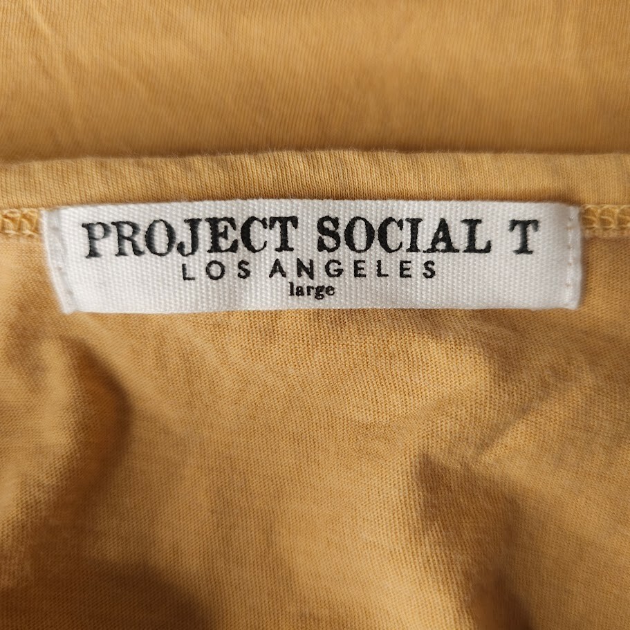 Put A Smile On Your Face Tank Top Womens Size Large Orange Project Social T USA